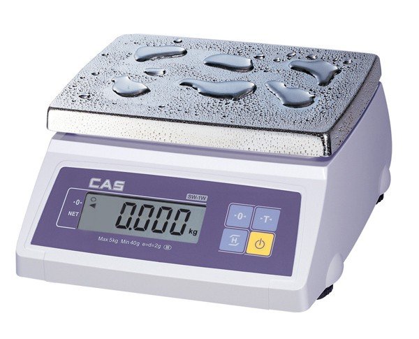 Kuchyňská váha CAS SW-1W 10 kg / 20 kg s možností akreditované kalibrace