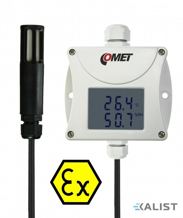 Comet T3111Ex snímač teploty, vlhkosti pre prostredie EX s výstupom 4-20mA - Dĺžka kábla sondy: 4 m