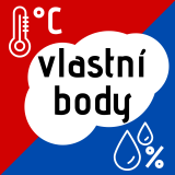 Kalibrácia teploty aj vlhkosti - vlastné body kalibrácie