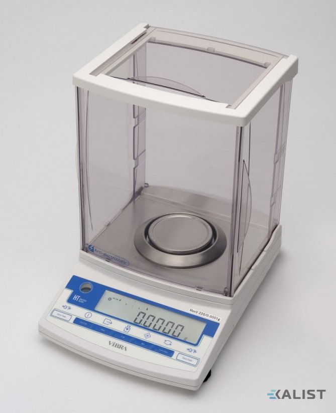 Analytická váha VIBRA HT-RCE ověřitelná - Maximální váživost: 120 g