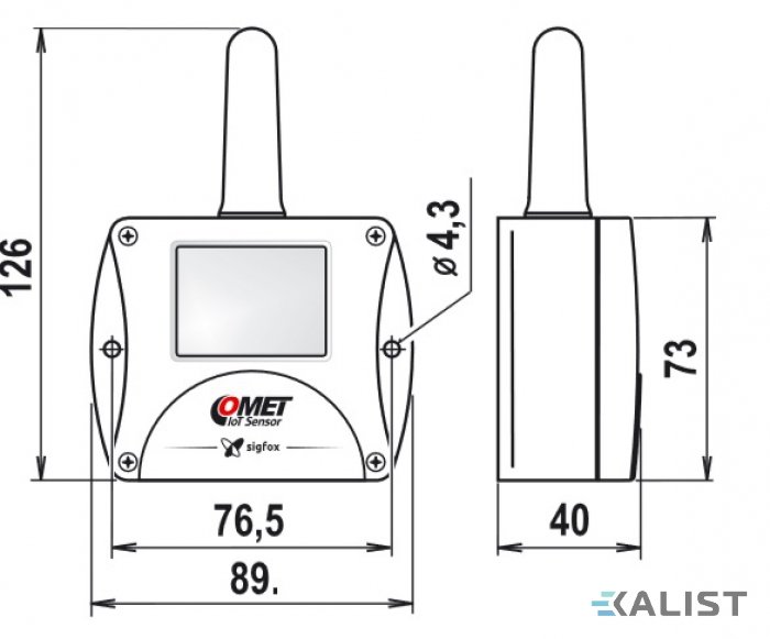 Bezdrátový teploměr Comet W0810 Sigfox IoT
