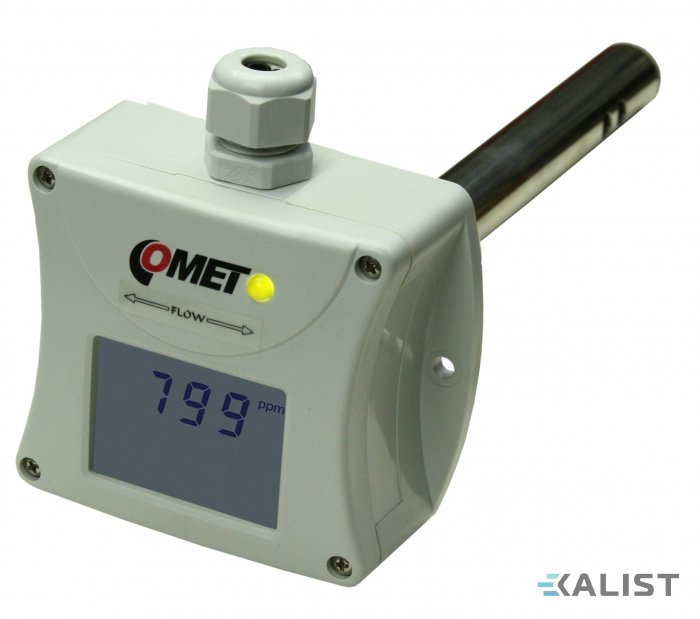 Snímač CO2 Comet T5145 do vzduchotechnického kanálu s výstupem 4-20mA