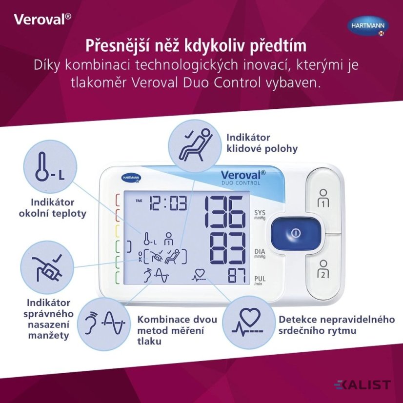 Kontrolný tonometer Veroval duo, darčekové balenie