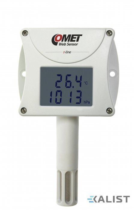 Web Sensor Comet T7510 teploty, vlhkosti a tlaku s výstupem na Ethernet
