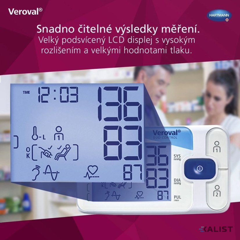 Kontrolný tonometer Veroval duo, darčekové balenie