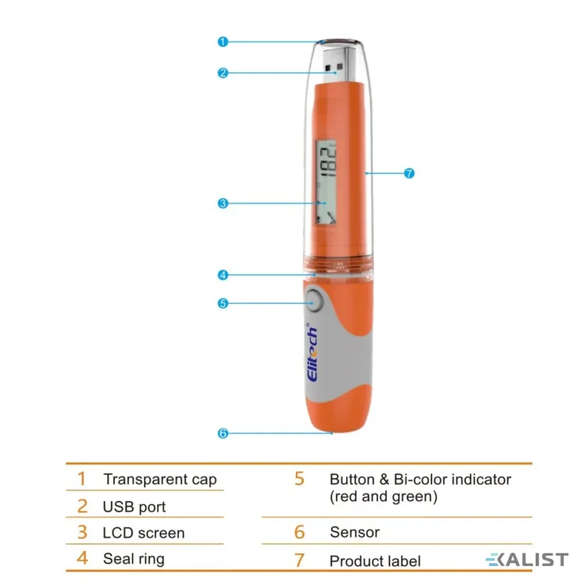 Datalogger teploty, vlhkosti Elitech RC-51H