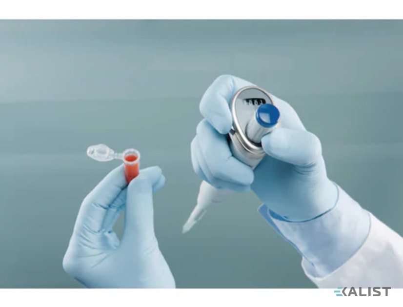 Laboratórna pipeta Eppendorf Reference 2, nastaviteľná 2 - 20 µl (žlté - 200 µl špičky)