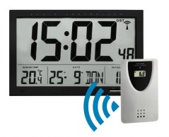 Velké nástěnné hodiny TFA 60.4510.01 s bezdrátovým čidlem teploty