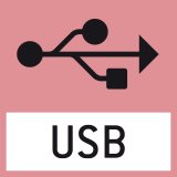 USB - connector for connecting a printer or PC
