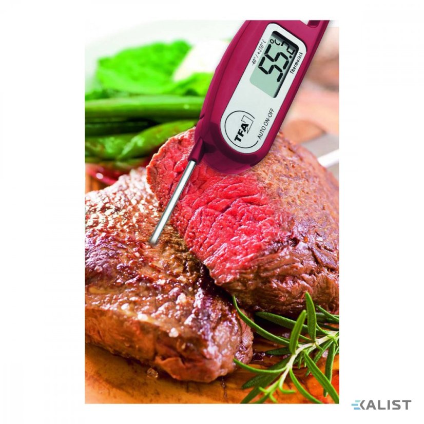 Teploměr TFA 30.1047.02 se sklápěcí vpichovací sondou a HACCP