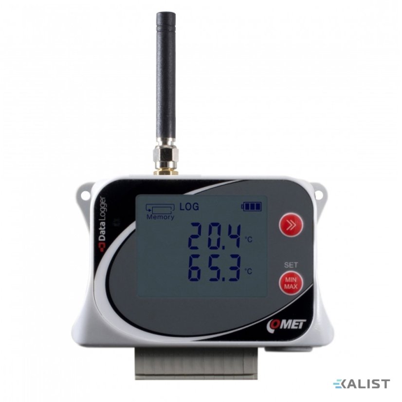 Datalogger Comet U0141T pro čtyři sondy Pt1000 a modemem