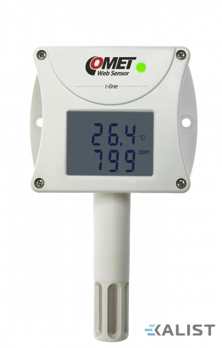 Web Sensor Comet T6540 teploty, vlhkosti a CO2 s výstupem na Ethernet