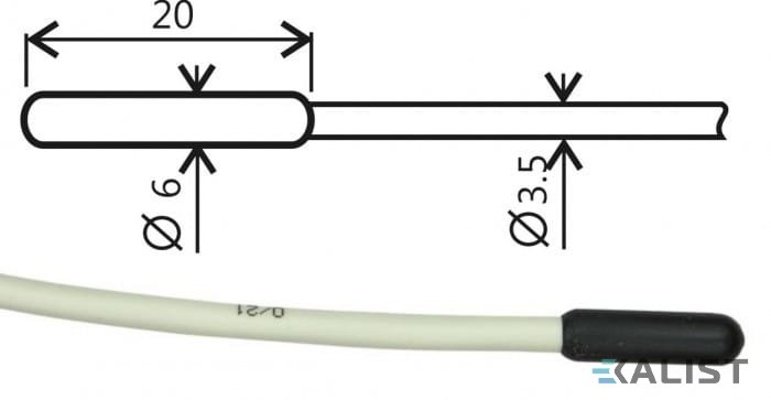 Teplotní sonda Pt1000TR160/E - ELKA