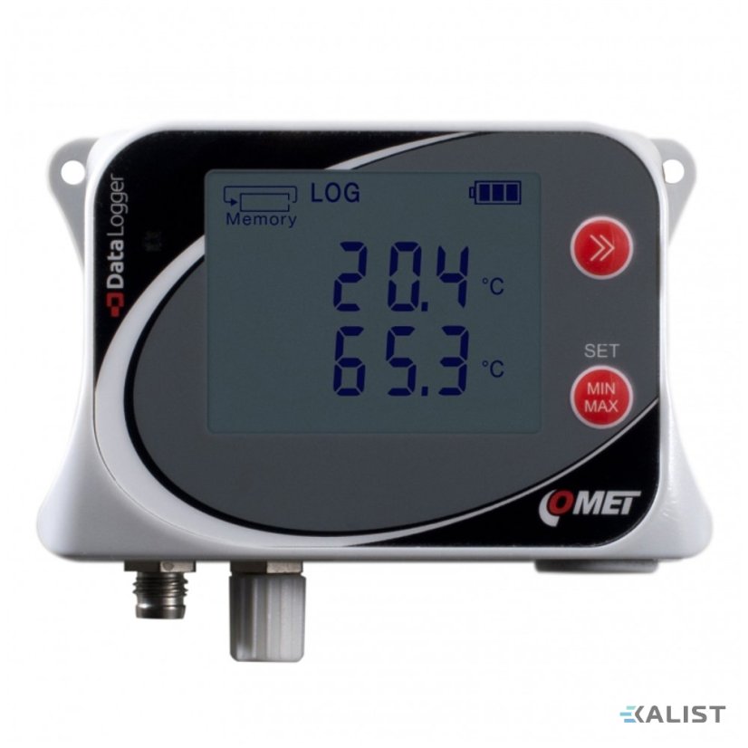 Datalogger teploty Comet U0121 pro dvě externí sondy Pt1000