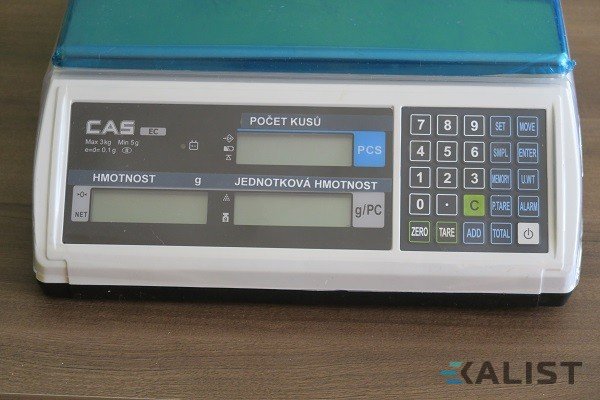 Zapůjčení počítací váhy CAS - Maximální váživost: 15 kg
