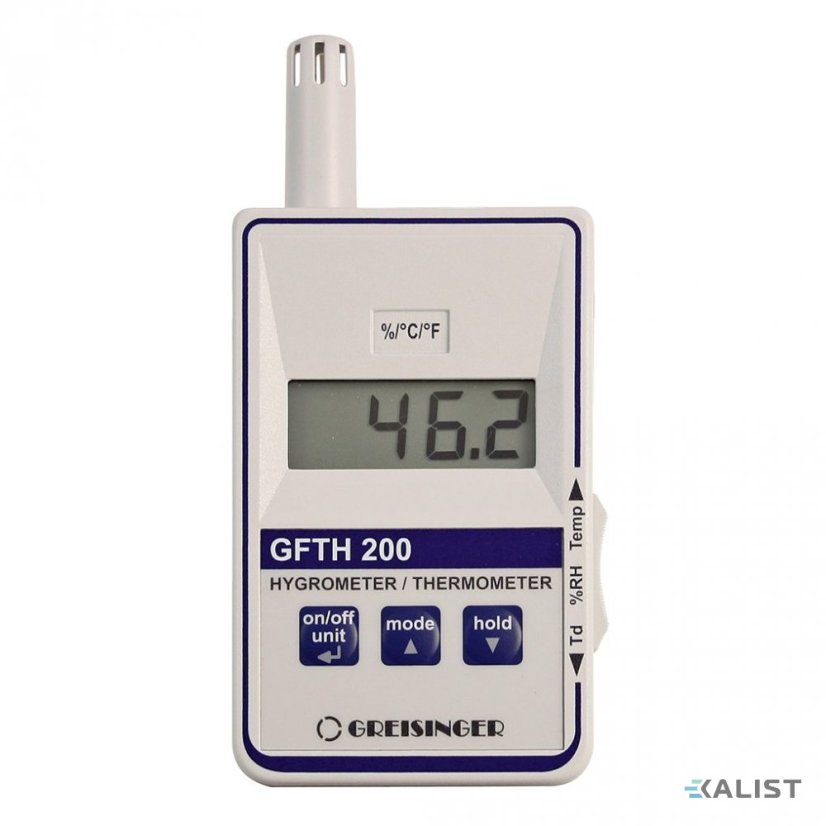 Digital thermometer with hygrometer Greisinger GFTH 200