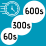 Kalibrace 60s/300s/600s