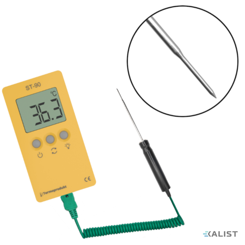 Průmyslový termočlánkový teploměr ST-90 Termoprodukt se sondou ST-08
