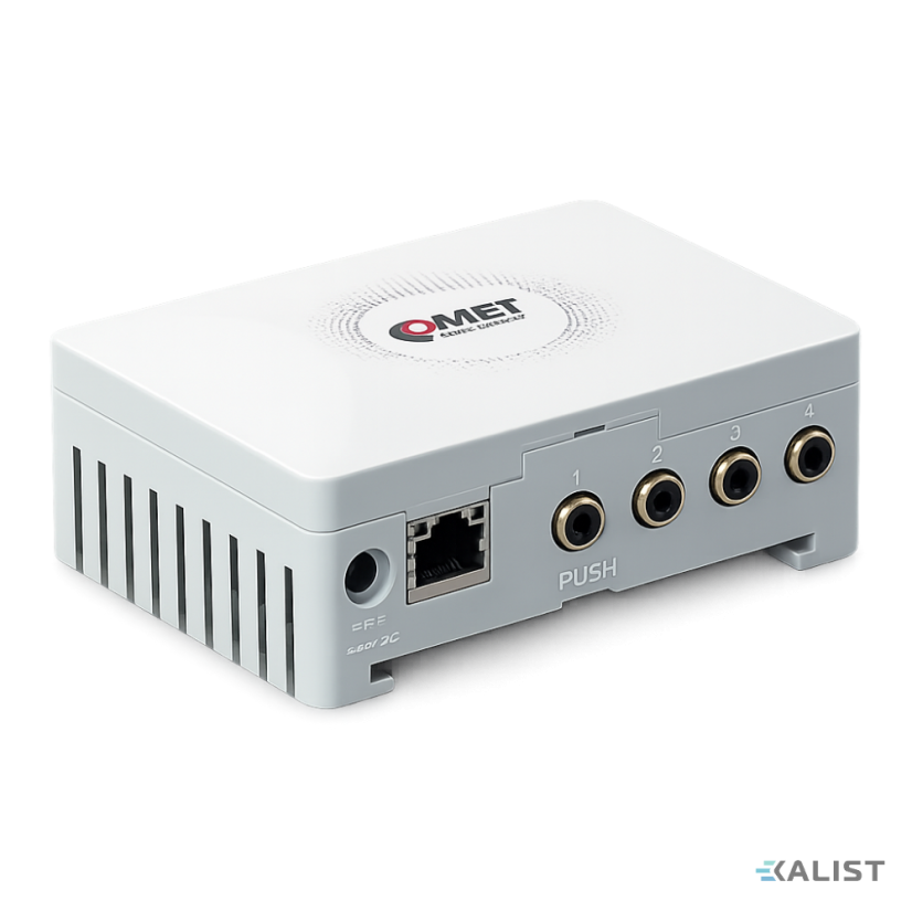 Ethernet senzor pro 4 teplotní a vlhkostní sondy s PoE  Comet PA8641