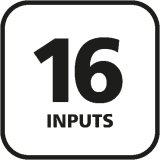 16 inputs
