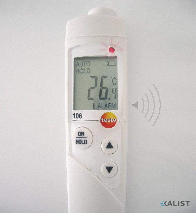 Vpichovací potravinářský teploměr Testo 106 s TopSafe IP67