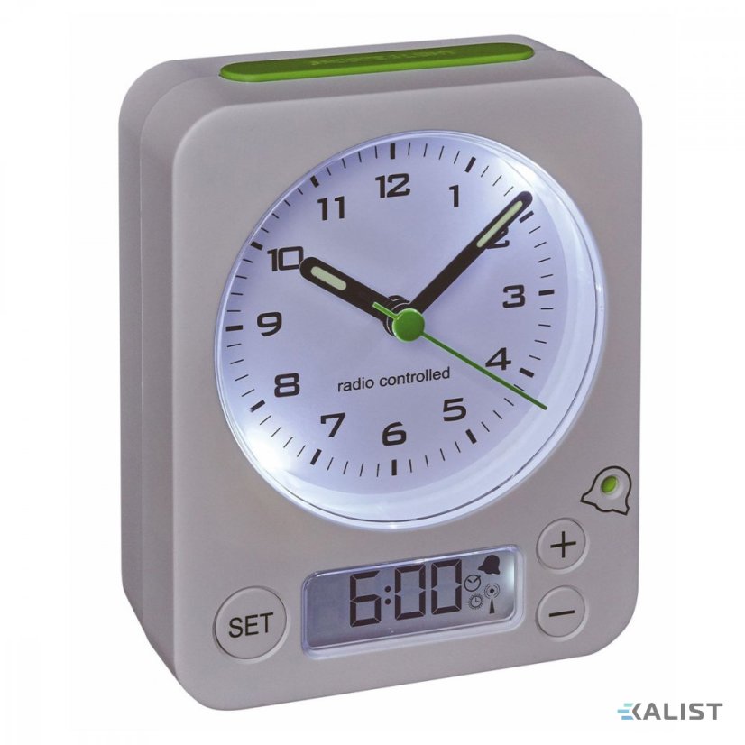 Analogový budík s rádiově řízeným časem TFA 60.1511.02.04 COMBO