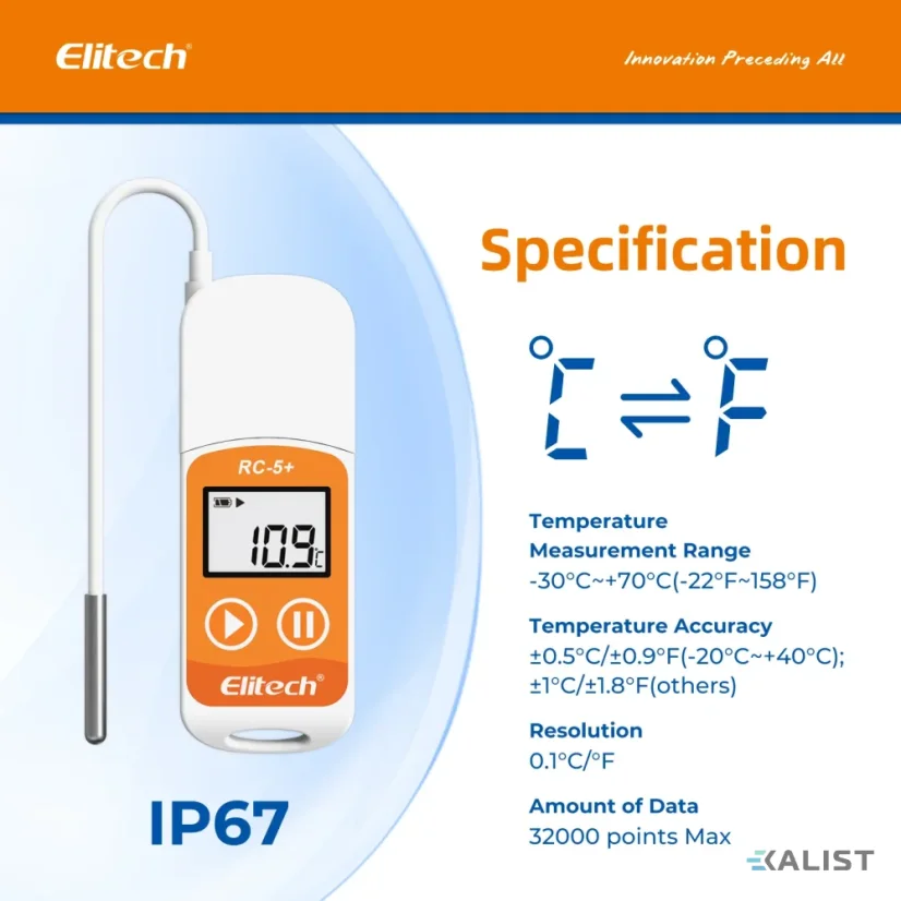 Datalogger teploty Elitech RC-5-TE
