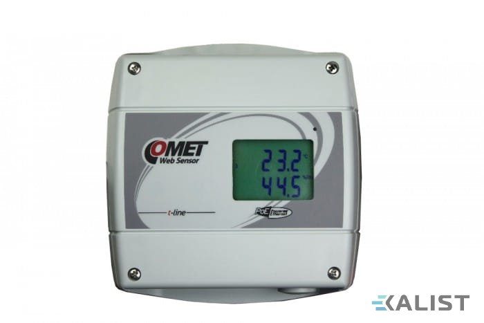 Web Sensor Comet T7613D PoE teploty, vlhkosti a tlaku s výstupem na Ethernet