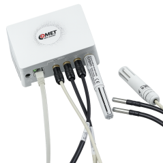 Ethernet senzor pre 4 teplotné a vlhkostné sondy s PoE Comet PA8641