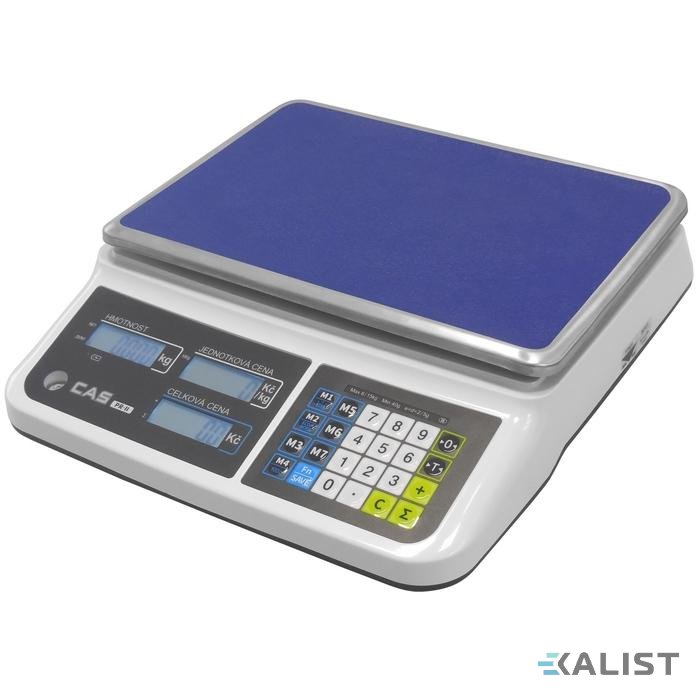 Oficiálne certifikovaný CAS PR-2 v komerčnom meradle - Vážení v dvoch rozsahoch: 3 kg / 6 kg