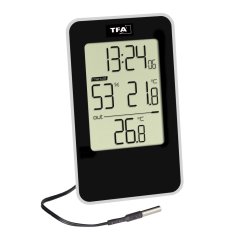 Teploměr s vlhkoměrem a kabelovým čidlem teploty TFA 30.5048.01