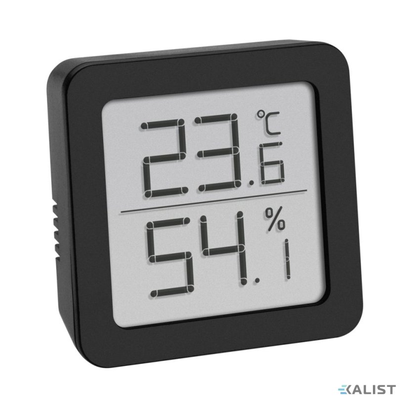 Digitálny teplomer s vlhkomerom TFA 30.5051.01 - čierny