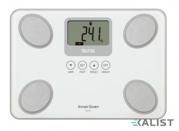 Kompaktná osobná váha Tanita BC 731 s telesnou analýzou - Farba: Biela