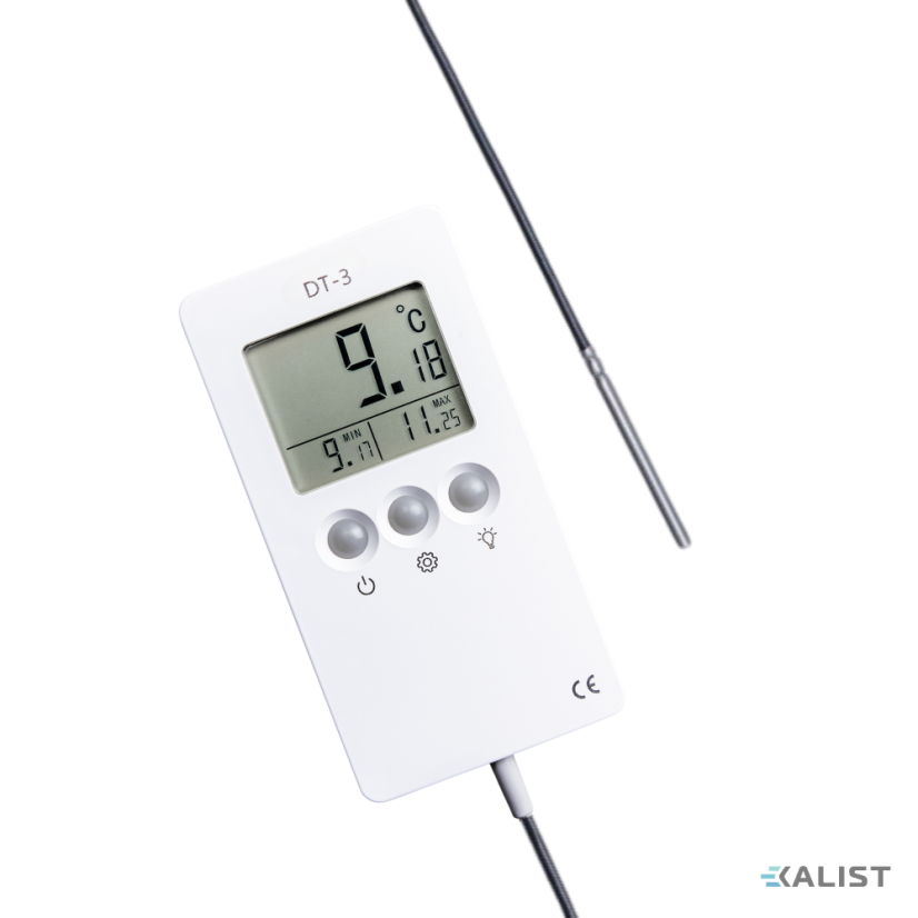 Kontrolný digitálny teplomer Termoprodukt s čidlom DT-3-ST 05 PFA