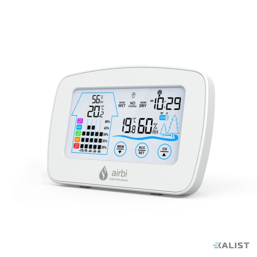 Airbi CONTROL - bezdrôtový teplomer s vlhkomerom