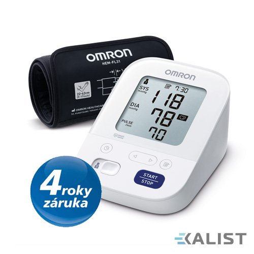 OMRON M3 Comfort tonometer intelli + power supply, officially certified