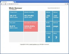 Webový senzor Comet T7510 teploty, vlhkosti a tlaku s výstupom Ethernet