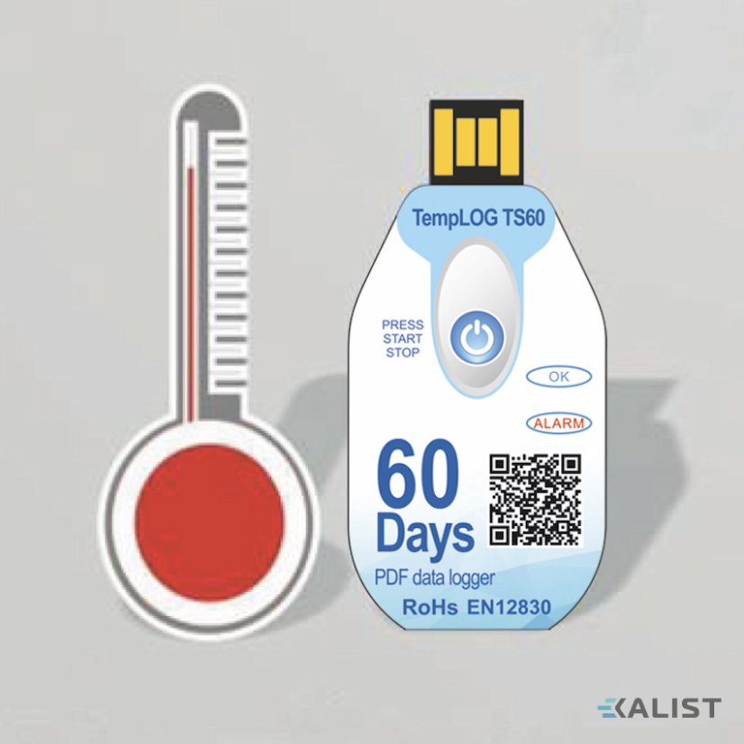 Disposable temperature data logger TempLOG TS60