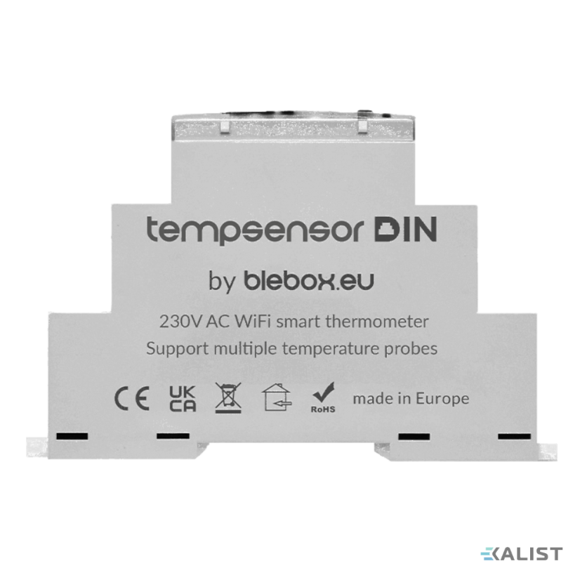 WiFi thermometer for four blebox DIN probes