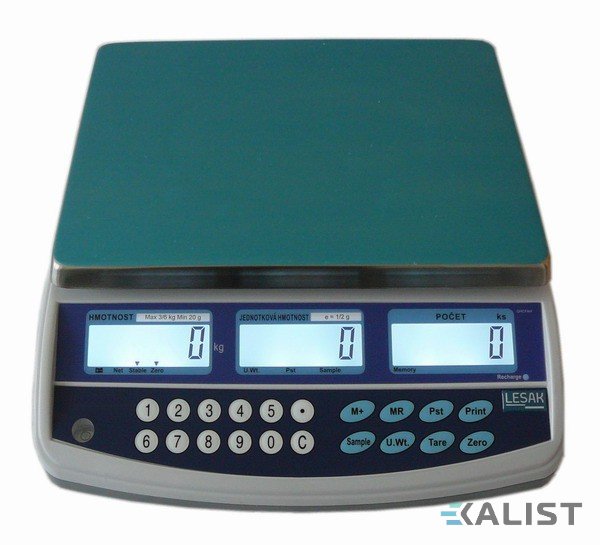 Počítací váha T-Scale QHC - Vážení ve dvou rozsazích: 3 kg / 6 kg