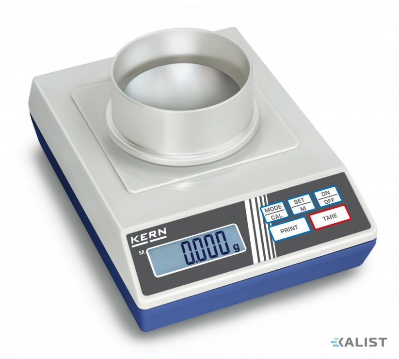 Přesná váha KERN 440 - Maximální váživost: 60 g, Rozlišení - hmotnost (dílek): 0,001 g, Rozměry vážící plochy: Ø 81 mm, Opakovatelnost: 1 mg, Linearita: ± 3 mg