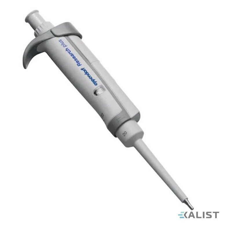 Laboratorní pipeta Eppendorf Research Plus nastavitelná 2 - 20 µl (šedá - špičky 20 µl)