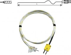 Termočlánková drátová sonda, typ "K", GD1250, s konektorem