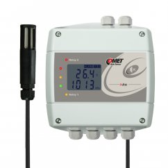 Snímač teploty, vlhkosti a tlaku Comet H7531, výstup Ethernet a dve relé