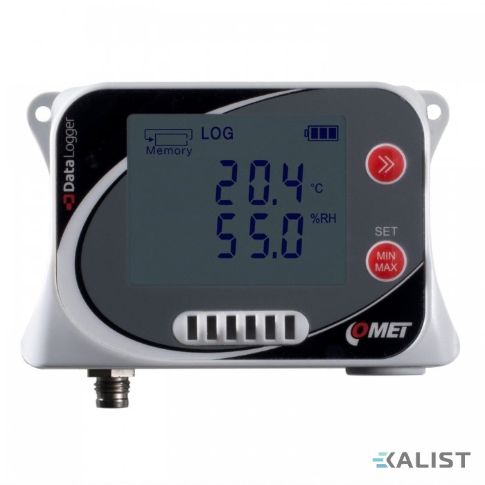 Datalogger Comet U3631 teploty, vlhkosti a s konektorem pro externí sondu teploty