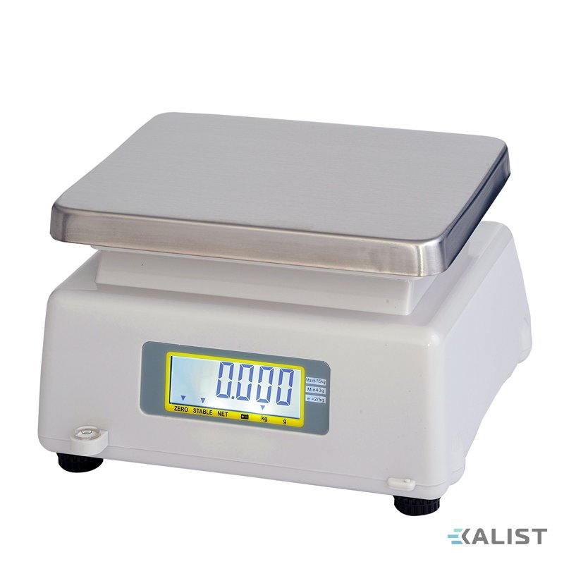 Kuchynská váha T-Scale T28 oficiálne certifikovaná - Maximálna váživosť: 25 kg, Vážení v dvoch rozsahoch: 15 kg / 25 kg