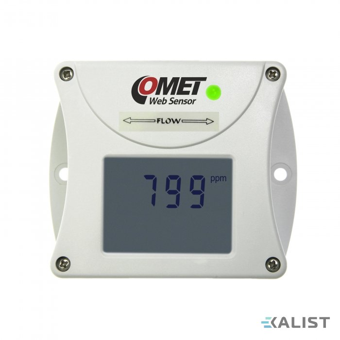 Web Sensor Comet T5545 CO2 do vzduchotechnického kanálu s výstupem na Ethernet