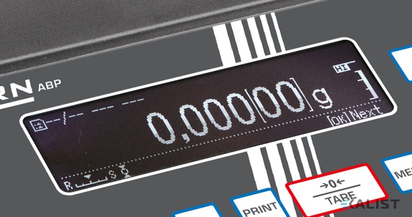 Analytické váhy Kern ABP s možnosťou overenia - Maximálna váživosť: 320 g, Rozlíšenie - hmotnosť (dielik): 0.0001 g, Opakovateľnosť: 0,2 mg, Linearita: ± 0,3 mg