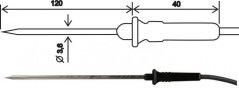 Teplotná sonda 2304-220/E, kábel 1 m - ELKA