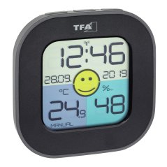 Digitálny teplomer s vlhkomerom TFA 30.5050.01 - čierny